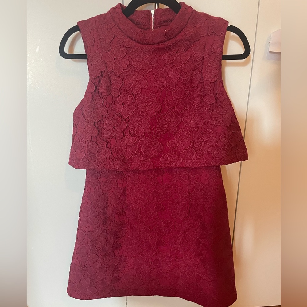 Red cocktail dress